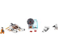 LEGO 75268 Star Wars Snowspeeder, station de défense et speeder-bike, set de jeu avec brique de démarrage pour les enfants d'âge préscolaire à partir de 4 ans