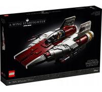 LEGO 75275 Star Wars A-wing Starfighter Set pour adultes, article de fan, pièce de collection, vaisseau spatial avec minifigure et panneau d'information