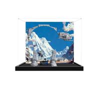 Lego 75313 Vitrine en acrylique pour machine de marche blindée - Boîte transparente anti-poussière - Vitrine uniquement compatible avec Lego 75313 (spray arrière B, base noire)
