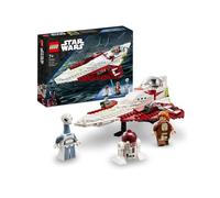 LEGO 75333 Star Wars Le Chasseur Jedi d’Obi-Wan Kenobi, Jouet de Construction, avec Minifigurine Taun We,Figurine Droïde,Sabre