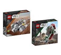 Lego 75363 Star Wars N-1 Starfighter du Mandalorien - Microfighter + Lego 75344 Star Wars Boba Fetts Starship Microfighter