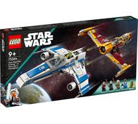 LEGO 75364 Star Wars New Republic E-Wing vs. Shin Hatis Starfighter, set de la série Ahsoka avec 2 véhicules jouets, figurine de droïde, 4 minifigures et 2 sabres laser