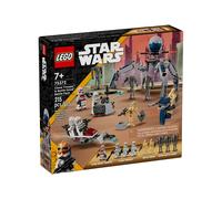 LEGO Star Wars Clone Trooper & Battle Droid Battle Pack pour enfants, jouet Speeder Bike Véhicule Tri-Droid et Poste défensif, Collectible, Cadeau pour garçons et filles âgés de 7 ans et plus, 75372