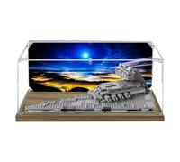 Lego 75394 Vitrine en acrylique pour Lego 75394 Destroyer Imperial Star DestroyerBuilding Set de construction - Boîte transparente anti-poussière - Seule la vitrine compatible avec Lego 75394 (spray
