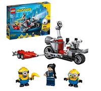 LEGO 75549 Minions Unstoppable Bike Chase Jouet de Construction avec Les Figurines Gru, Bob et Stuart Minion, Idée de Cadeau de Film pour Filles et garçons à partir de 6 Ans
