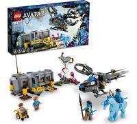 LEGO 75573 Avatar Montagnes Flottantes : Site 26 et RDA Samson, hélicoptère jouet constructible pour enfants avec figurine d'animal cheval de terreur et 5 minifigures