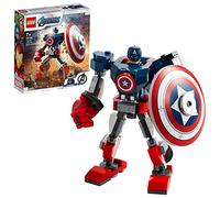 LEGO Jeu Marvel Avengers 76168 L’armure robot de Captain America avec figurine 7 ans et plus