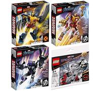 Lego 76202 Wolverine Mech, 76203 Iron Man Mech, 76204 Black Panther Mech & 30443 Spider-Mans Bridge
