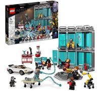 LEGO 76216 Marvel L’Armurerie d’Iron Man, Jouet Avengers, Figurine Tony Stark, Cadeau Super-Héros, Garçons et Filles 7 Ans et Plus