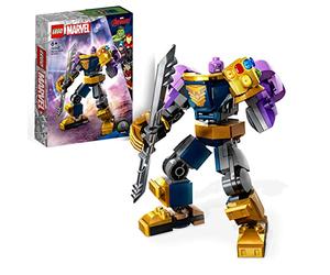 LEGO 76242 Marvel L’Armure Robot de Thanos, Figurine Avengers, Jouet de Construction, avec Gant de l'Infini, Cadeau Super-Héros, Enfants 6 Ans