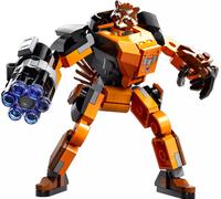 LEGO 76243 Marvel Mechanical Rocket Armor, Guardians of the Galaxy Figure à construire, jouet Avengers, idée cadeau pour les enfants de 6 ans et plus