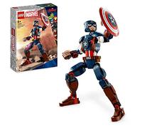 LEGO 76258 Marvel La Figurine de Captain America, avec Bouclier, Collection Avengers, Jouet Super-Héros, Cadeau d'anniversaire pour Enfants, Garçons, Filles Dès 8 Ans