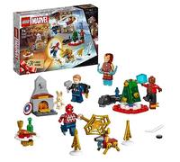 LEGO 76267 Marvel Le Calendrier de l’Avent des Avengers 2023, avec 24 Cadeaux incluant Captain America, Spider-Man, Iron Man et d'autres Minifigurines de Super-Héros, Cadeau de Noël pour Enfants