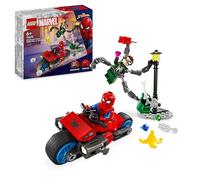 LEGO 76275 Marvel La Course-Poursuite en Moto : Spider-Man Contre Docteur Octopus, Jouet de Construction avec Moto avec Canons, Cadeau pour Garçons, Filles et Fans de Super-Héros Dès 6 Ans