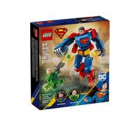 LEGO DC Le Robot de Superman Contre Lex Luthor - Jouet avec Super-Héros - Figurine en Action, 2 Minifigurines, Fusil à Tenons & Kryptonite - Cadeau Collector pour Garçon ou Fille dès 6 Ans 76302