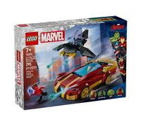 LEGO 76310 La voiture d’Iron Man et Black Panther contre Hulk rouge