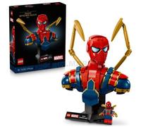 LEGO | Marvel Buste d’Iron Spider-Man - Set de Construction & Maquette à Exposer pour Adulte - Bras Mobiles, Tête Rotative & Minifigurine de Super-Héros - Cadeau Collector pour Fans des Avengers 76326