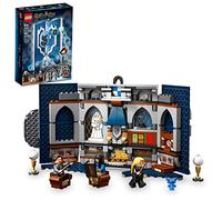 Lego 76411 Harry Potter Serdaigle Maison Bannière Château de Poudlard Jouet ou Affichage Mural avec Figurine Luna Lovegood Jouets de Voyage à Collectionner