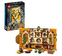 LEGO 76412 Harry Potter Le Blason de la Maison Poufsouffle: Jouet avec 3 Minifigurines et Mandragore, Décoration Murale à Collectionner, Château de Poudlard, Honorez Votre Maison à Poudlard