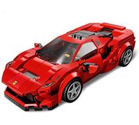 LEGO 76895 Speed Champions Ferrari F8 Tributo, Cadeau Anniversaire et Noël Enfant Voiture de Course, Jouet Fille Garçon 7 Ans