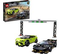 LEGO 76899 Speed Champions Lamborghini Urus St-X & Lamborghini Huracán Super Trofeo Evo, Jouet Voiture de Course Enfants