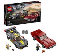 LEGO 76903 Speed Champions Chevrolet Corvette C8.R Race Car et 1969 CC, Jouet de Voitures Miniatures de Course, Maquettes à Construire, Dès 8 Ans