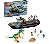 LEGO® 76942 Jurassic World L’Évasion en bateau du Baryonyx, Dinosaure Bateau Jouet Enfants dès 8 Ans Garçon et Fille