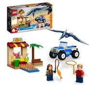 LEGO 76943 Jurassic World La Course-Poursuite du Ptéranodon, Dinosaures Jouet, Voiture et Figurines, avec Dino Ptéranodon, pour Enfants de 4 Ans et Plus