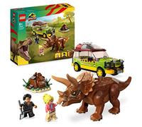 LEGO 76959 Jurassic Park La Recherche du Tricératops, Jouet de Figurine de Dinosaure avec Voiture Ford Explorer pour Garçons, Filles, Enfants Dès 8 Ans, Collection 30ème Anniversaire