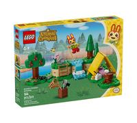 LEGO Animal Crossing Activités de Plein Air de Clara, Jouet de Construction Créatif pour Enfants, Tente, Figurine Lapin du Jeu Vidéo, Idée Cadeau d’Anniversaire pour Garçons et Filles Dès 6 Ans 77047