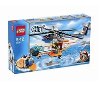 LEGO - 7738 - Jeu de construction - LEGO City - L'hélicoptère et le canot de sauvetage des garde-côtes