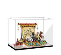 Lego 80119 Vitrine en acrylique pour kit de construction en toile transparente anti-poussière pour Lego 80119 (miroir de 2 mm)