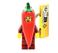 LEGO 854234 Porte-clés en forme de petite fille piment avec chili Pepper Girl, rouge, 9 cm