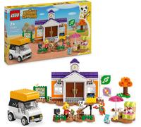 LEGO Animal Crossing K.K. joue à la fête, jeu de construction avec café et voiture des jeux vidéo, set de jeu pour filles et garçons à partir de 7 ans, cadeau pour enfants 77052