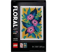 LEGO Accessoire déco 31207 Art Floral – Tableau personnalisé, fleurs artificielles