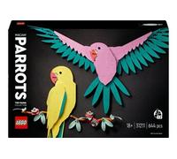 LEGO Art La Collection Faune - Les Perroquets Ara, Décoration Murale de Motif d'Oiseau, avec Image de Perroquet, Activité Manuelle pour Adultes, Cadeau pour Femmes, Hommes, Elle et Lui 31211