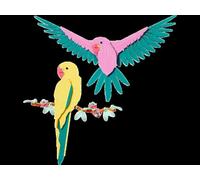 LEGO art 31211 La collection Faune - Les perroquets Ara Idée Cadeau,Maquette,Décoration Maison