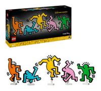 LEGO® 31216 Art Keith Haring, Les Figures Dansantes, Décoration d’Intérieur et Set de Construction pour Adultes