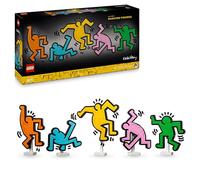 LEGO® 31216 Art Keith Haring, Les Figures Dansantes, Décoration d’Intérieur et Set de Construction pour Adultes