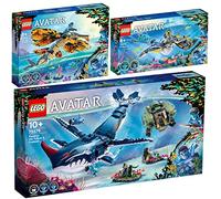 Lego Avatar 75579 Payakan le costume Tulkun et Crabe, 75576 Skimwing Adventure & 75575 Découverte de l'Ilu