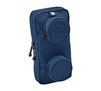 Lego Bags Signature Brick 1x2 Sac à bandoulière 2,5 l env. 25,5 x 12,5 x 5 cm avec bandoulière, Poche Poitrine en Bleu, Sac à Dos avec Compartiment Principal et 2 Poches Avant