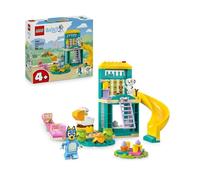 LEGO Bluey : Bluey et Chloé à l’Aire de Jeux - Jeu de Construction Inspiré de la Série TV - 2 Minifigurines, Bascule, Toboggan, Echelle & 3 Plantes - Cadeau pour Fille ou Garçon dès 4 Ans 11201