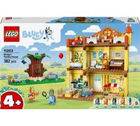 LEGO Bluey La Maison de Famille de Bluey - Maquette Modulaire de la Série TV - Jouet avec Nombreuses Pièces, Jardin, 4 Minifigurines & Accessoires - Cadeau d'anniversaire Fille ou Garçon 4 Ans 11203