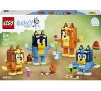 LEGO Bluey La Famille de Bluey en Briques - Jeu Créatif - 4 Figurines avec Différentes Expressions Faciales & Accessoires - Set Montessori - Cadeau d'anniversaire dès 5 Ans pour Fille ou Garçon 11217