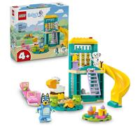 LEGO Bluey : Bluey et Chloé à l’Aire de Jeux - Jeu de Construction Inspiré de la Série TV - 2 Minifigurines, Bascule, Toboggan, Echelle & 3 Plantes - Cadeau pour Fille ou Garçon dès 4 Ans 11201