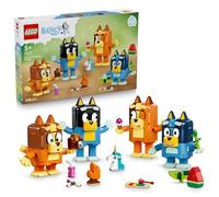 LEGO Bluey La Famille de Bluey en Briques - Jeu Créatif - 4 Figurines avec Différentes Expressions Faciales & Accessoires - Set Montessori - Cadeau d'anniversaire dès 5 Ans pour Fille ou Garçon 11217