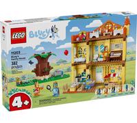 LEGO Maquette modulaire Maison de Famille de Bluey – avec jardin, 4 minifigurines – 11203