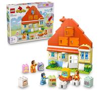 LEGO Duplo La Maison de Famille de Bluey et Le Jeu de Mémoire - Jouet Interactif Inspiré du Jeu de Société - 3 Figurines, Fenêtres & Roue Fonctionnelles - Cadeau pour Fille ou Garçon dès 3 Ans 10459