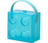 LEGO Boîte à goûter avec poignée bleu clair-translucide
