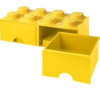 LEGO Boîte à tiroirs STORAGE BRICK DRAWER 8 2 tiroirs jaune